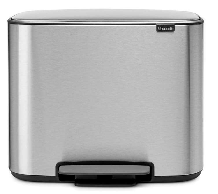 Pedaalemmer BO 11 + 23 l, mat staal, Brabantia
