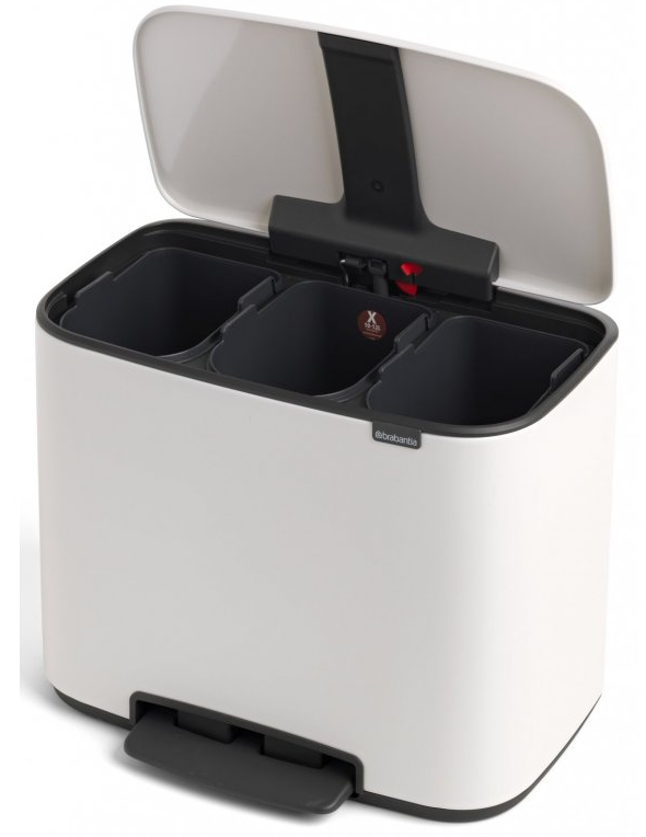 Pedaalemmer BO 3 x 11 l, wit, Brabantia