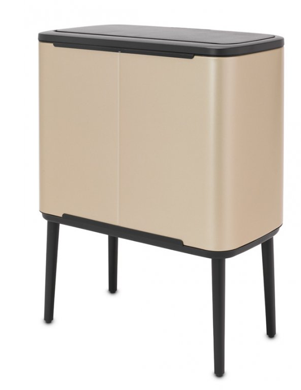 Touch prullenbak BO 11 + 23 l, champagne, Brabantia