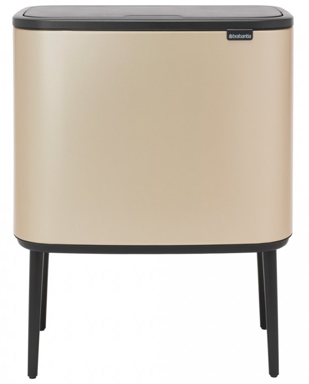 Touch prullenbak BO 11 + 23 l, champagne, Brabantia