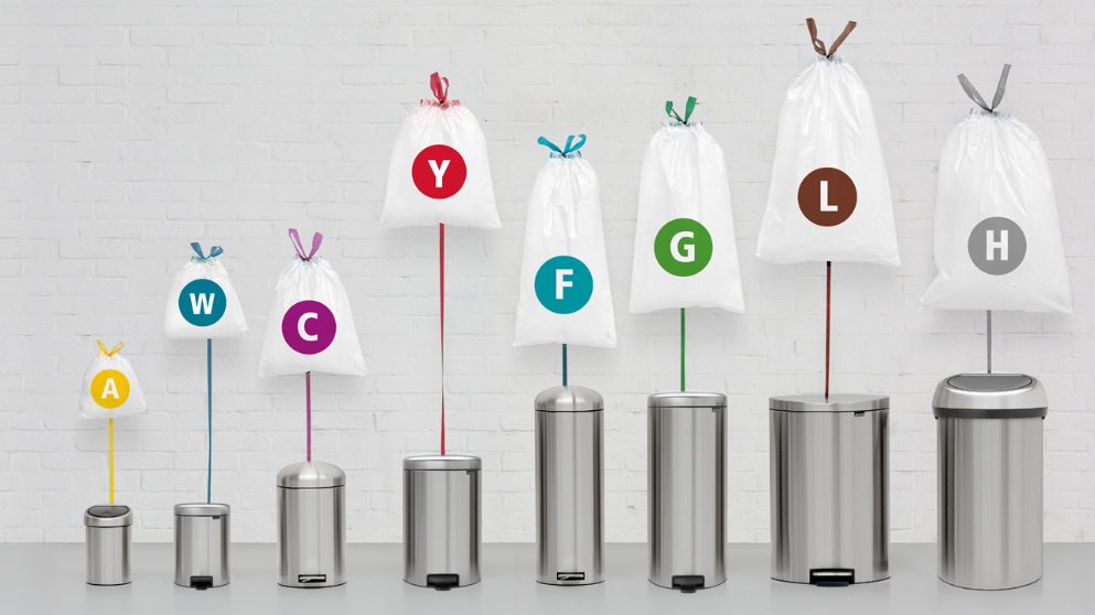 Vuilniszakken J PERFECTFIT 23 l, 20 stuks, Brabantia