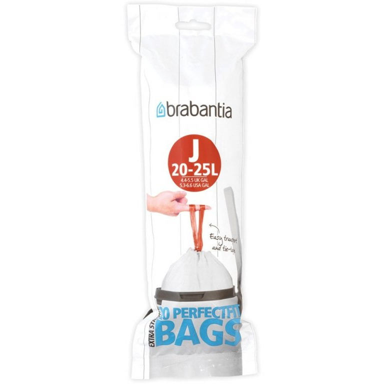 Vuilniszakken J PERFECTFIT 23 l, 20 stuks, Brabantia
