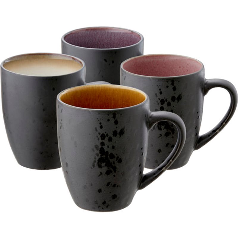 Theemok, set van 4 stuks, zwart, Bitz