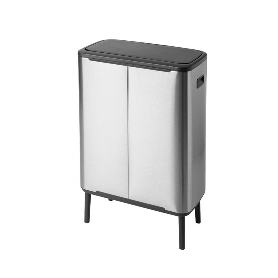 Touch prullenbak BO 2 x 30 l, mat staal, Brabantia