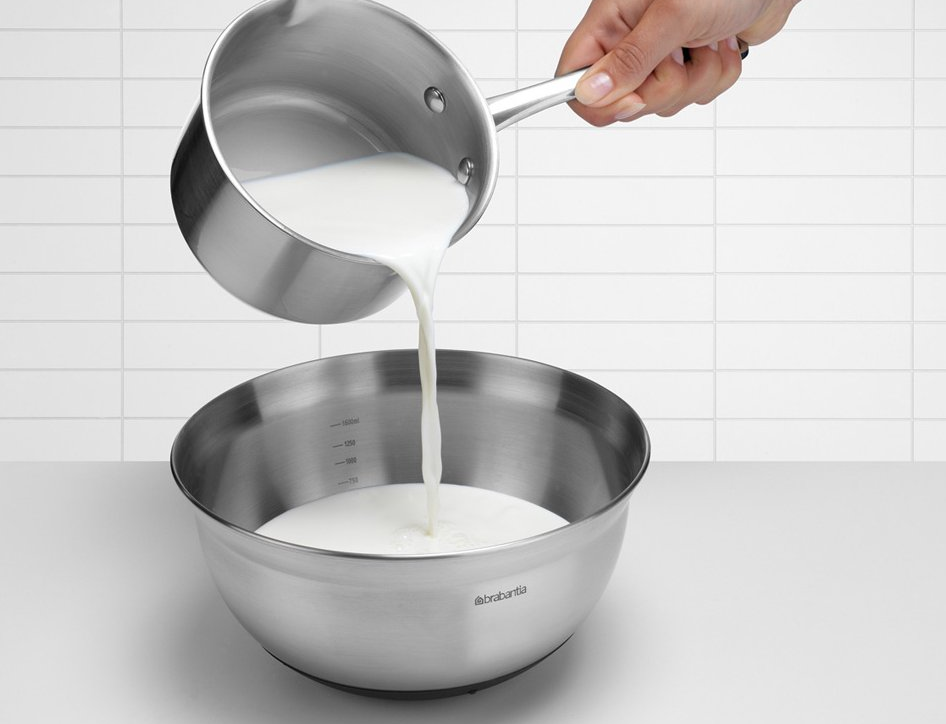 Keukenkom 1 l, mat staal, Brabantia