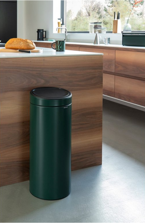 Touch prullenbak TOUCH BIN NEW 30 l, groen, Brabantia