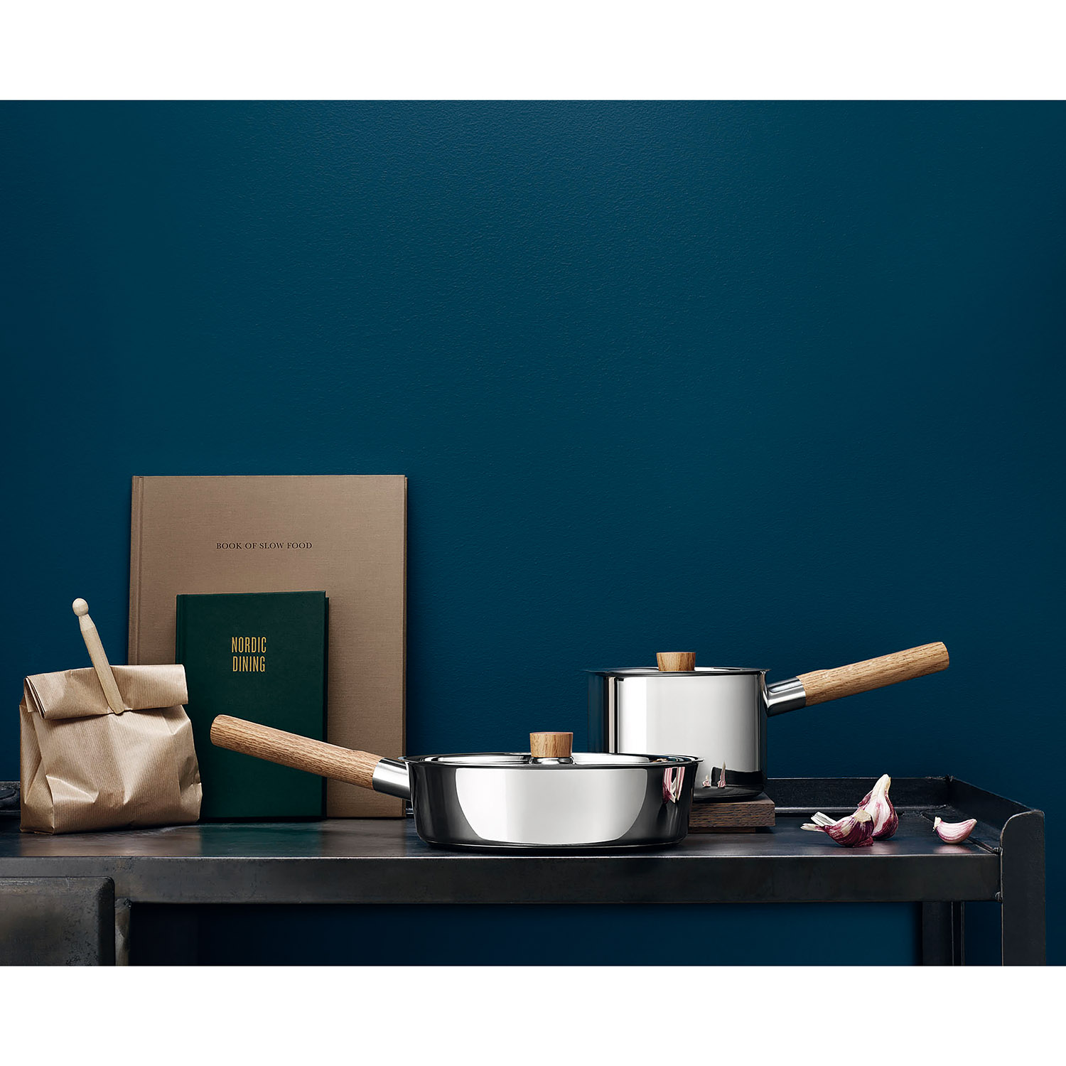 Sauspan NORDIC KITCHEN 2 l, met deksel, roestvrij staal, Eva Solo