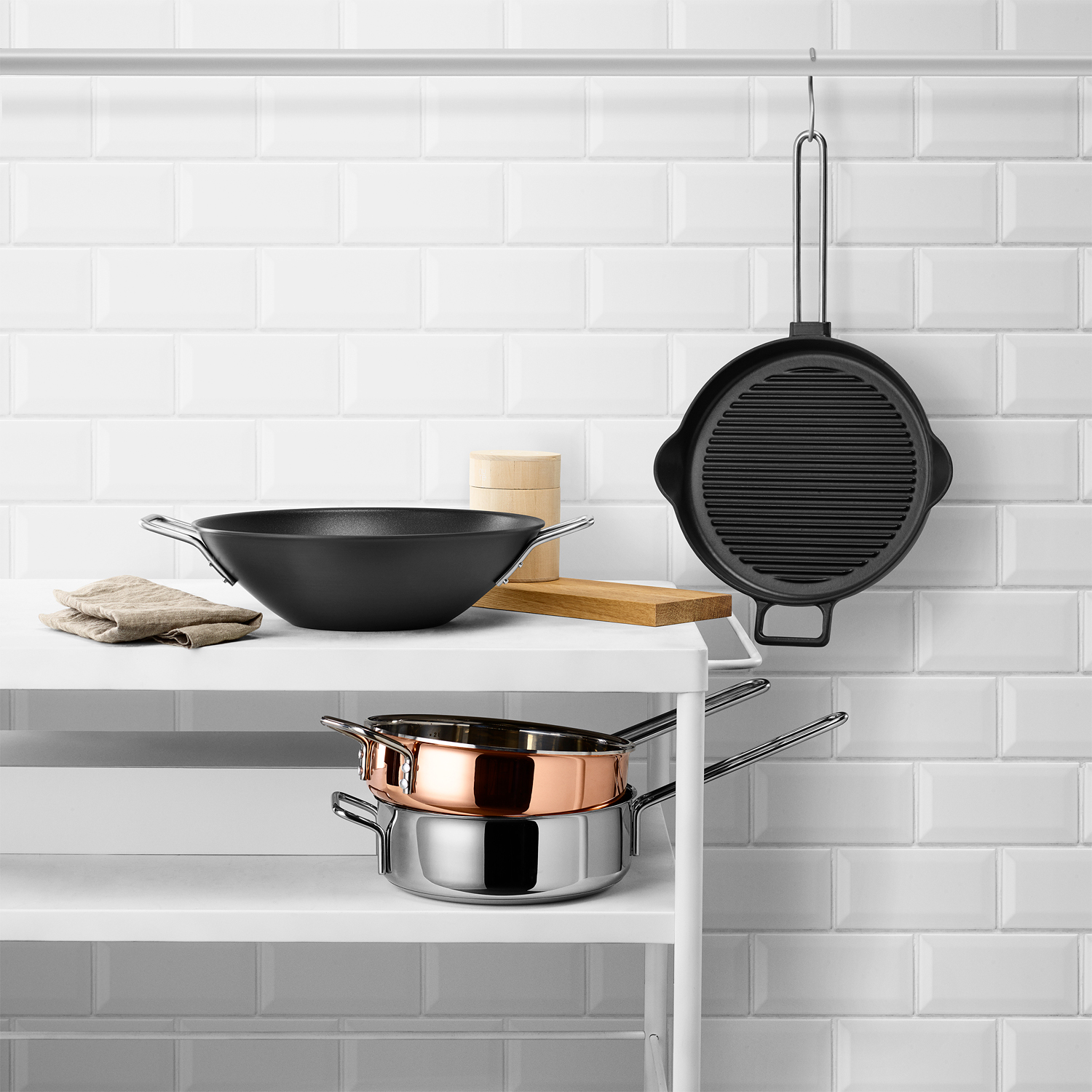 Sauteerpan MULTI 24 cm, roestvrij staal, Eva Solo