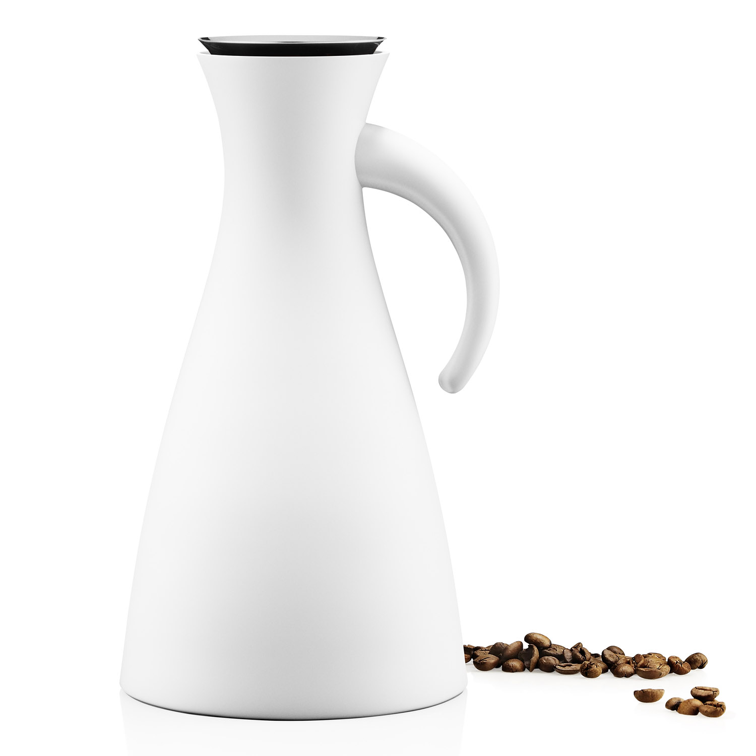 Thermoskan 1 l, mat wit, Eva Solo