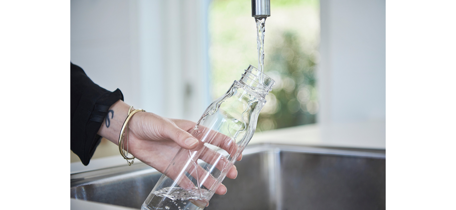 Waterbidon 500 ml, met grijze band, kunststof, Eva Solo