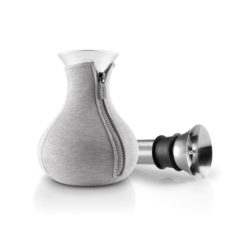 Theepot met infuser 1 l, met isolatiehoes, lichtgrijs, Eva Solo