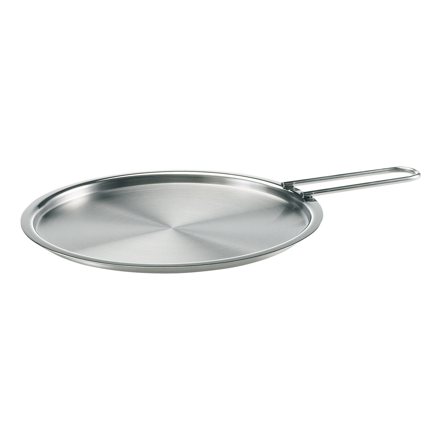 Pannendeksel EVA TRIO 24 cm, plat, met handvat, roestvrij staal, Eva Solo