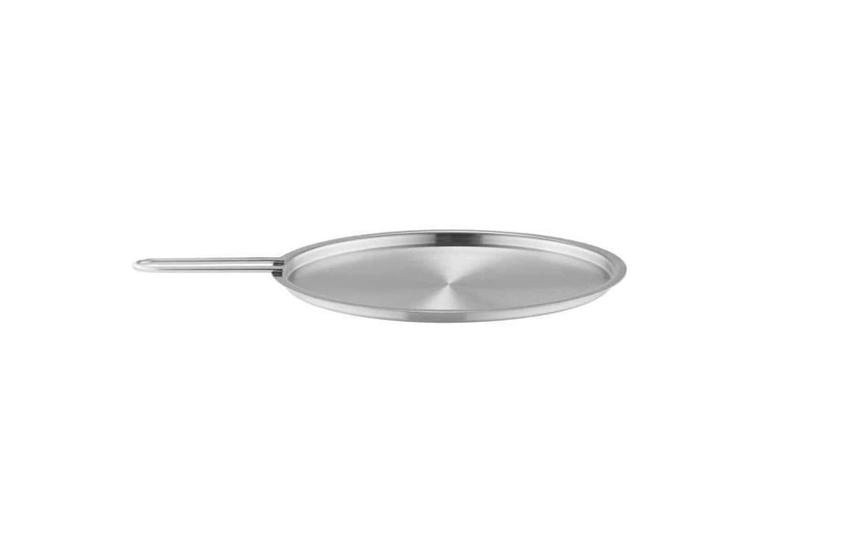 Pannendeksel EVA TRIO 24 cm, plat, met handvat, roestvrij staal, Eva Solo