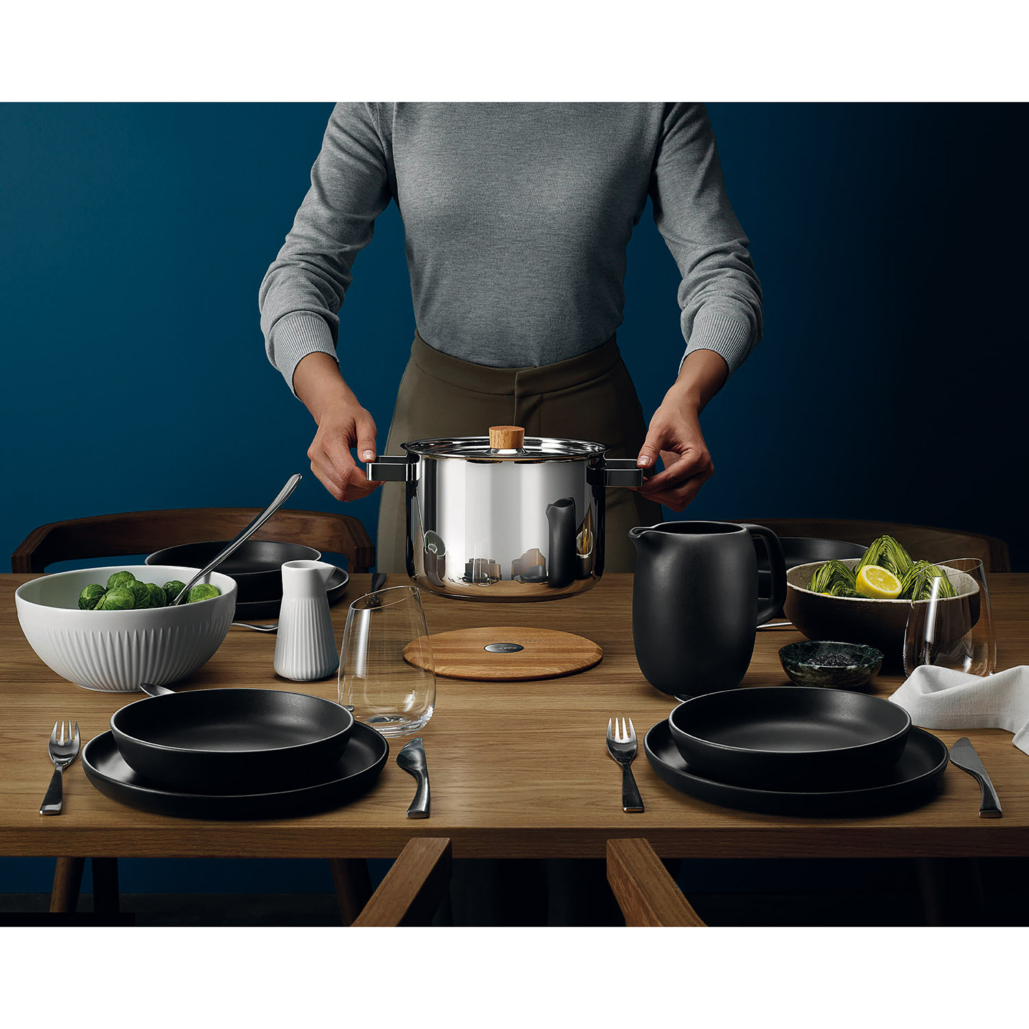 Trivet NORDIC KITCHEN 18,5 cm, magnetisch, eikenhout, Eva Solo