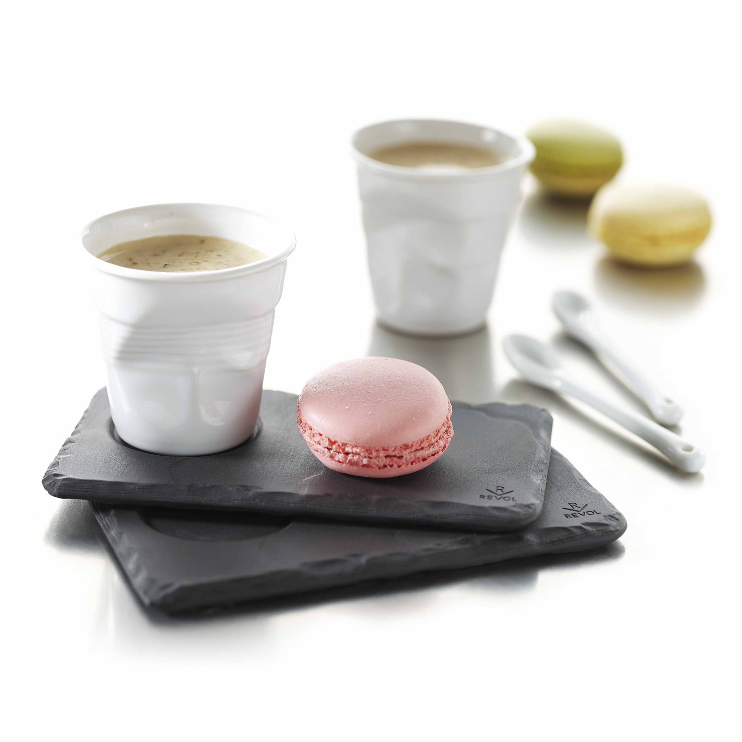 Espressokopje FROISSÉS 80 ml, wit, porselein, REVOL