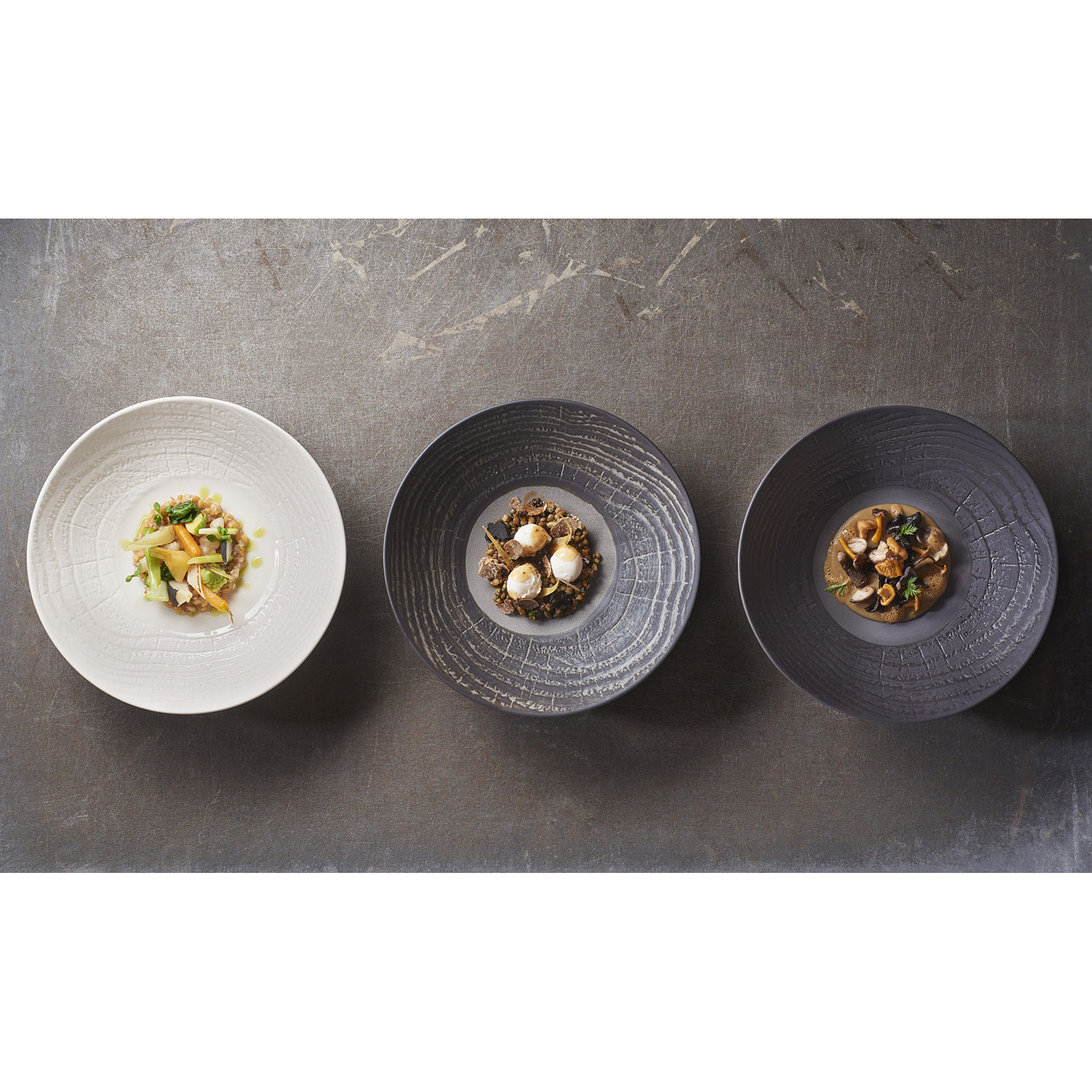 Diep bord ARBORESCENCE 19 cm, peper, REVOL