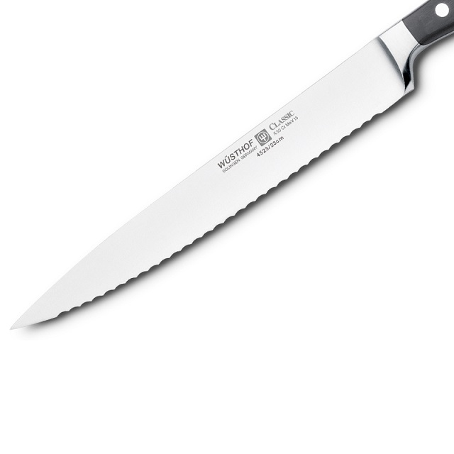 Vleesmes CLASSIC 23 cm, gekarteld lemmet, Wüsthof
