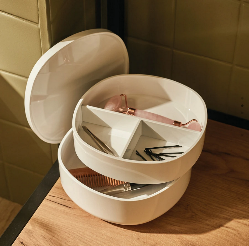 Badkameropberger BIRILLO 18 cm, wit, Alessi