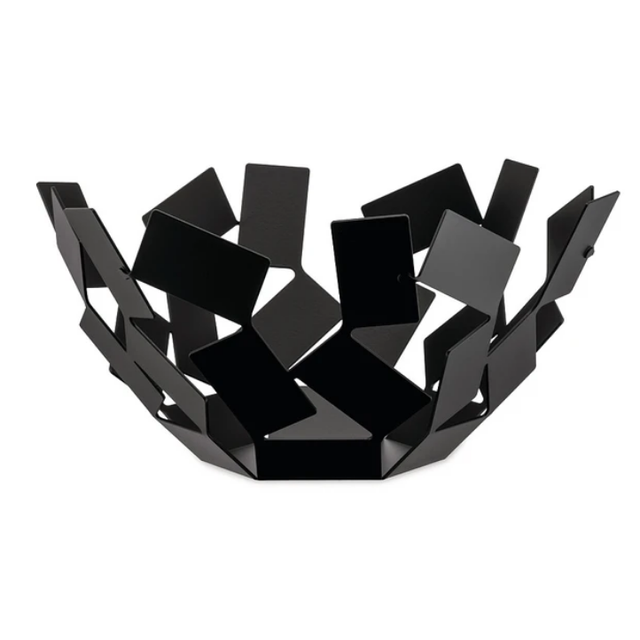 Fruitschaal LA STANZA DELLO SCIROCCO 27 cm, zwart, Alessi