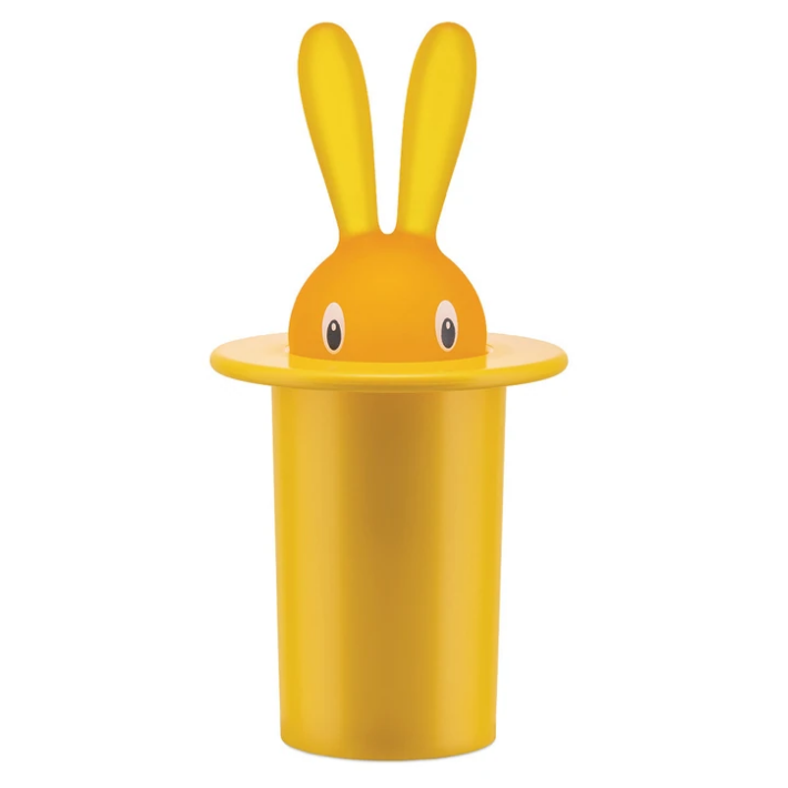  Houder voor cocktailprikkers MAGIC BUNNY, geel, Alessi