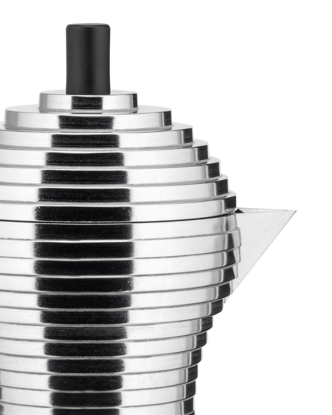 Espresso-percolator PULCINA 70 ml, zwart handvat, Alessi