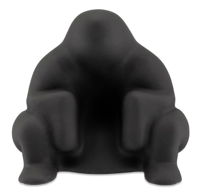 Deurstopper DEDE, 2 kg, zwart, Alessi