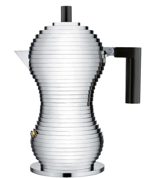 Espresso-percolator PULCINA 150 ml, zwart, Alessi