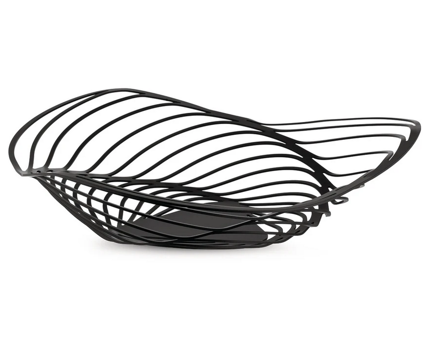 Fruitschaal TRINITY 37 cm, zwart, Alessi