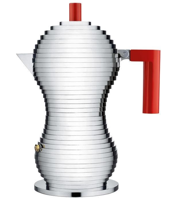 Espresso-percolator PULCINA 150 ml, rood, Alessi