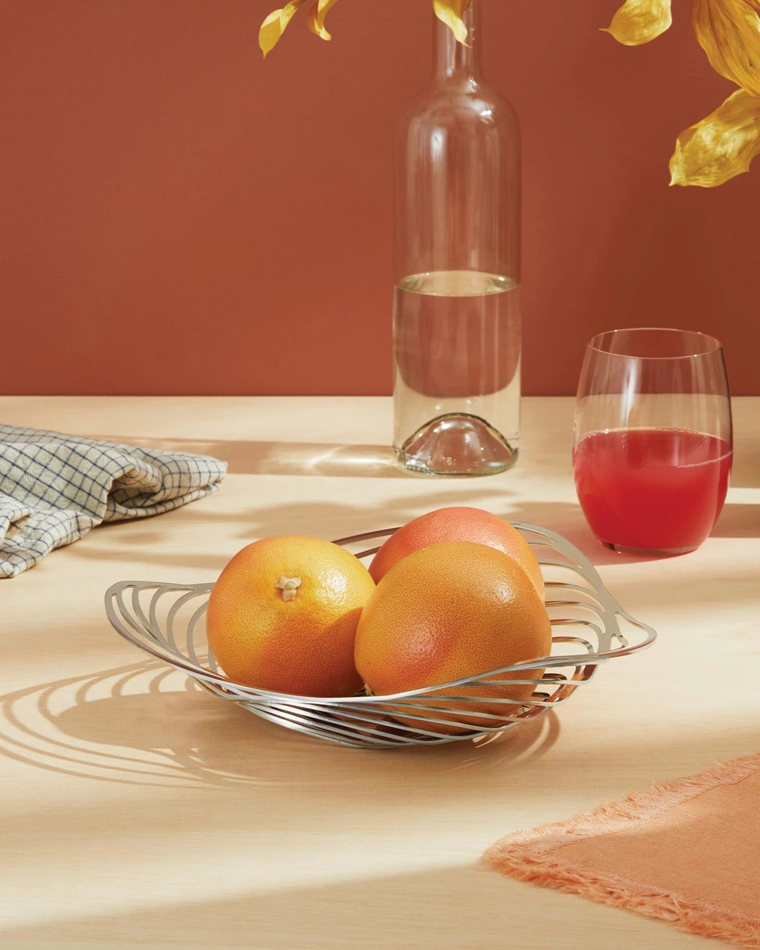 Fruitschaal TRINITY 26 cm, roestvrij staal, Alessi