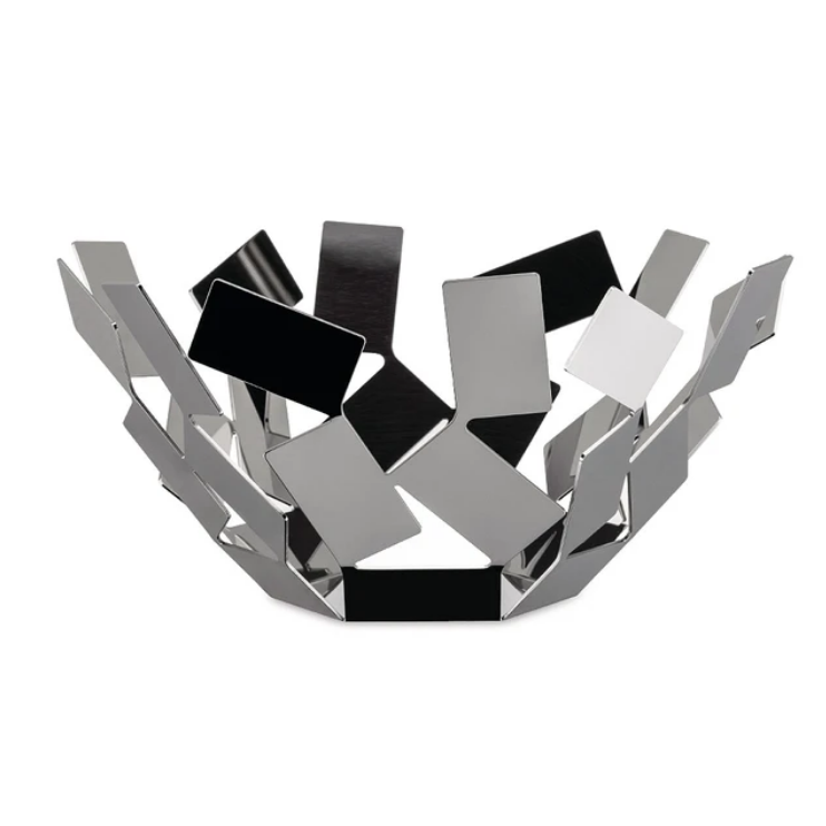 Fruitschaal LA STANZA DELLO SCIROCCO 27 cm, roestvrij staal, Alessi