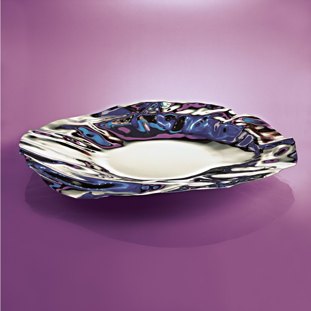 Decoratief dienblad PORT 38 cm, roestvrij staal, Alessi