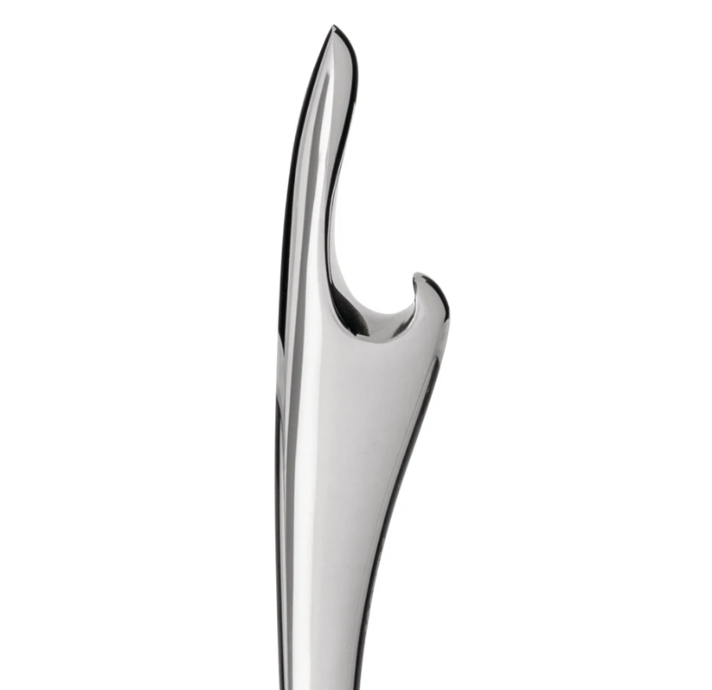 Flesopener VIRGULA 10 cm, roestvrij staal, Alessi