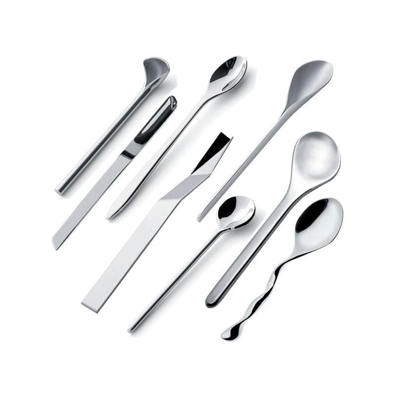 Thee-/koffielepeltje IL CAFFE/TE, set van 8 stuks, Alessi