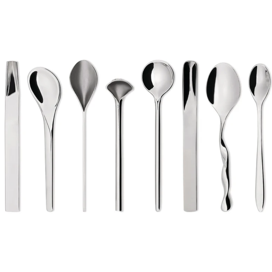 Thee-/koffielepeltje IL CAFFE/TE, set van 8 stuks, Alessi
