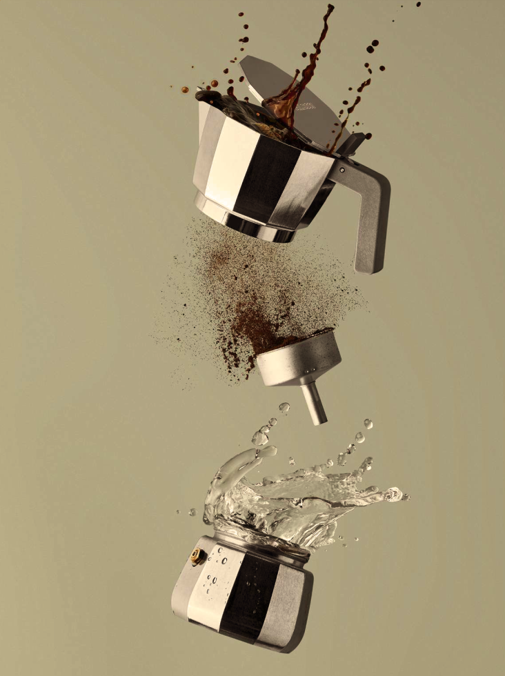 Espresso-percolator MOKA 150 ml, Alessi