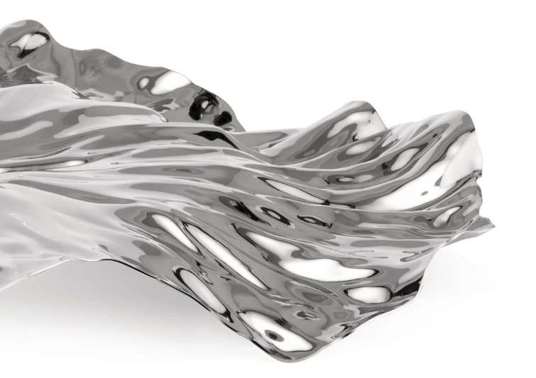 Decoratief dienblad LOTUS 45 cm, roestvrij staal, Alessi