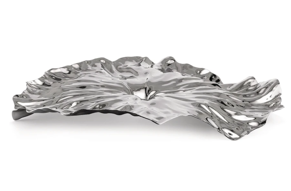 Decoratief dienblad LOTUS 45 cm, roestvrij staal, Alessi