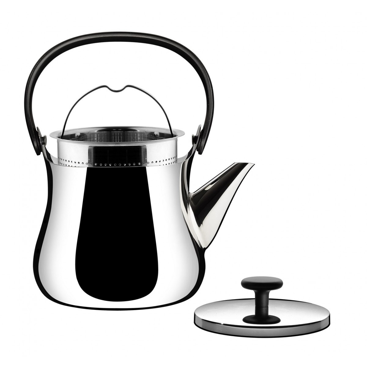 Theepot met infuser CHA 900 ml, roestvrij staal, Alessi