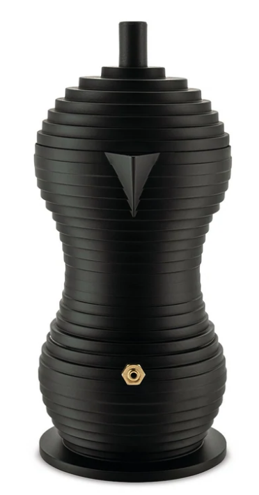 Espresso-percolator PULCINA 70 ml, zwart, Alessi