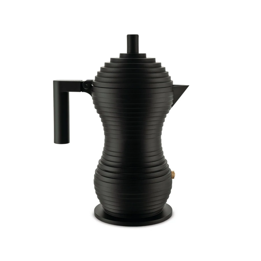 Espresso-percolator PULCINA 70 ml, zwart, Alessi