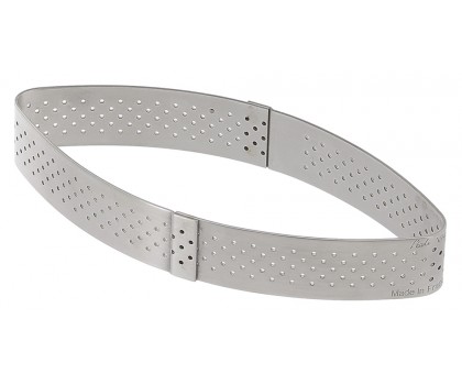 Bakring 12 cm, trapeziumvormig, RVS, de Buyer
