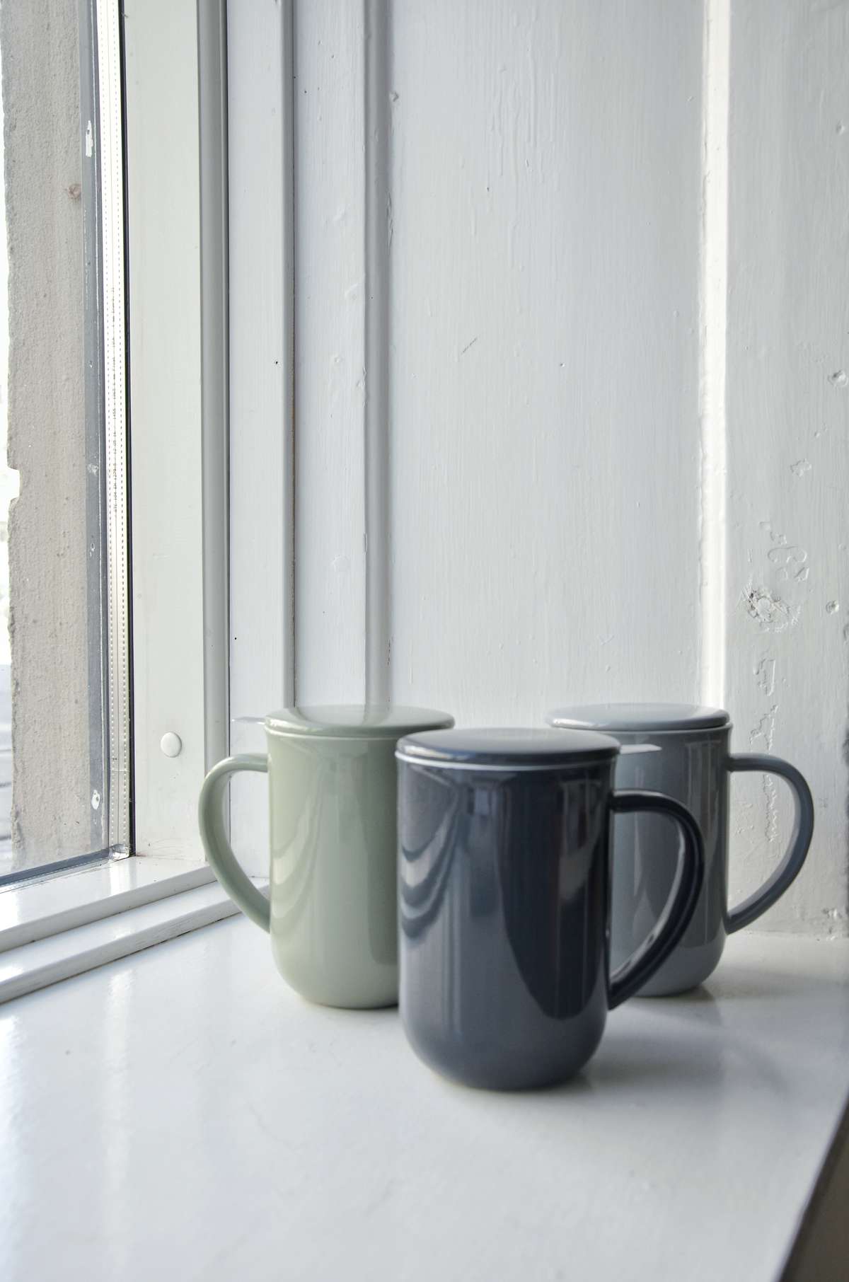 Theemok met infuser MINIMA 500 ml, met deksel, roze, porselein, Viva Scandinavia