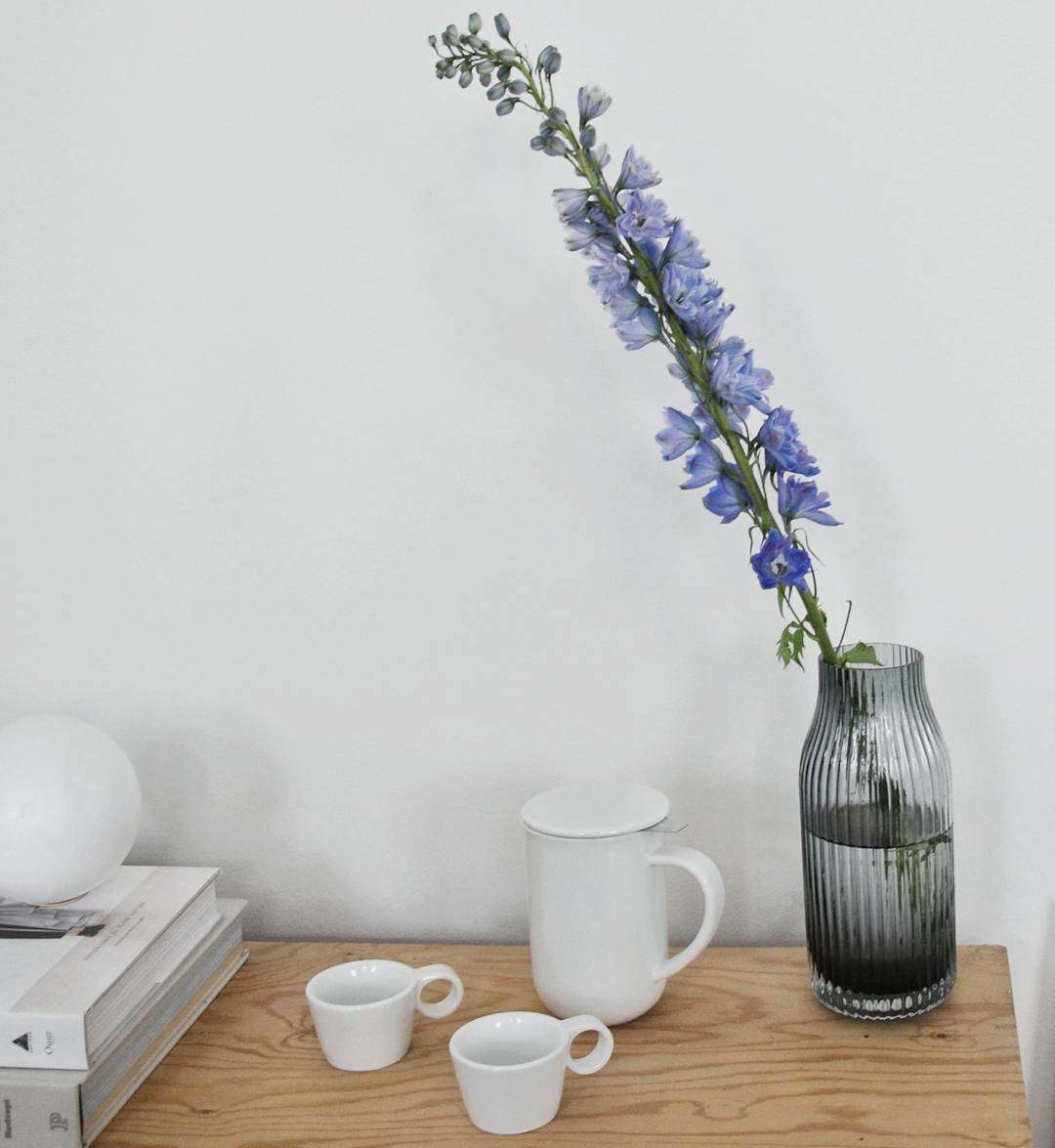 Theemok met infuser MINIMA 500 ml, met deksel, roze, porselein, Viva Scandinavia