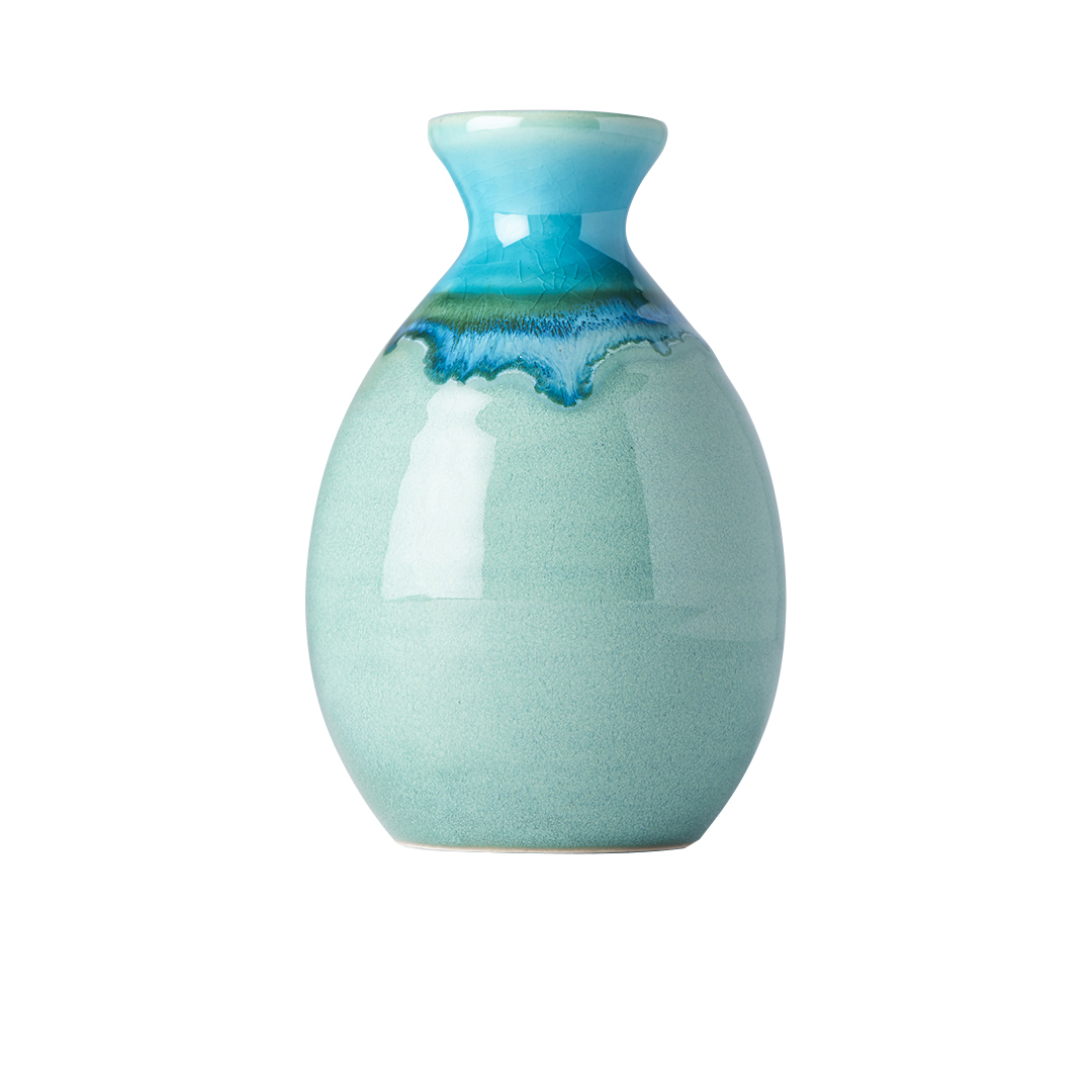 Sake-fles 350 ml, blauwgroen, MIJ