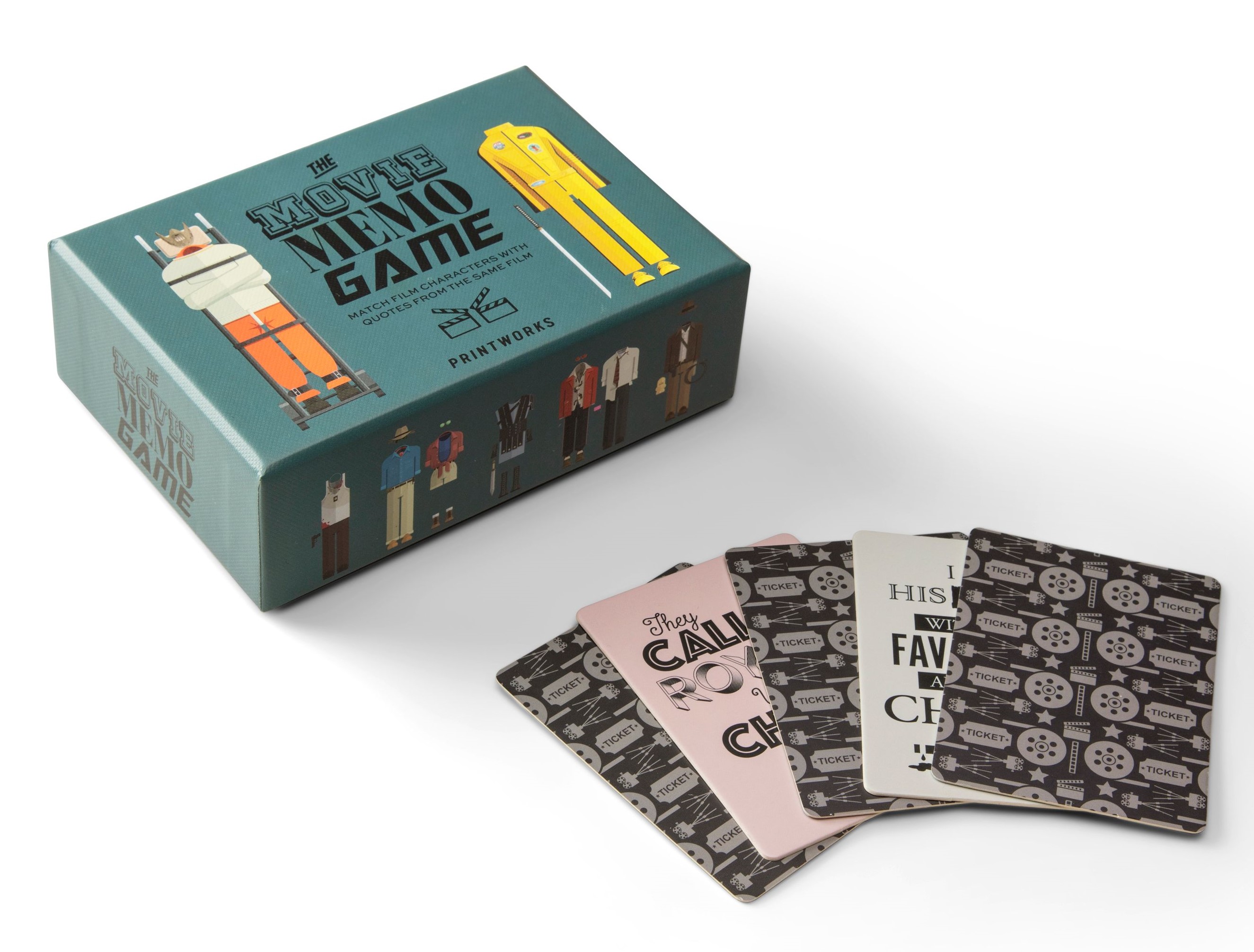 Spel Memory MOVIE, 50 kaartjes, Printworks
