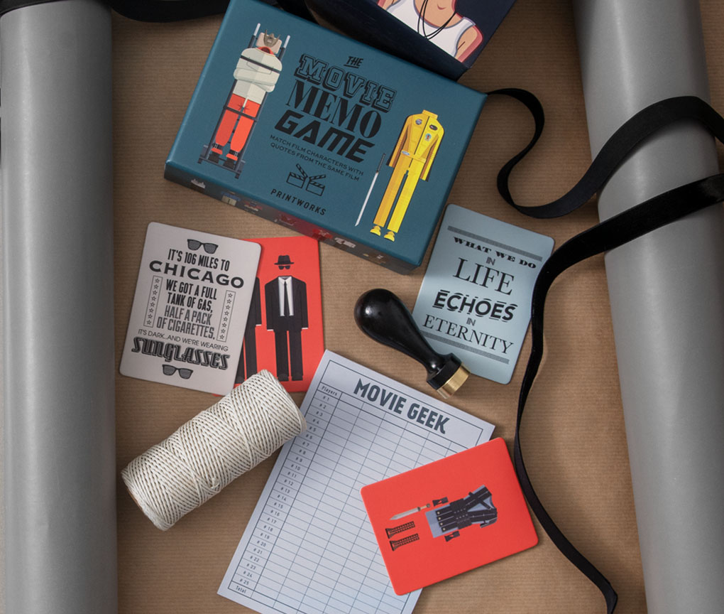Spel Memory MOVIE, 50 kaartjes, Printworks