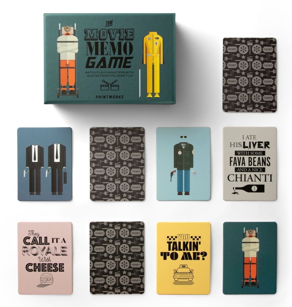 Spel Memory MOVIE, 50 kaartjes, Printworks