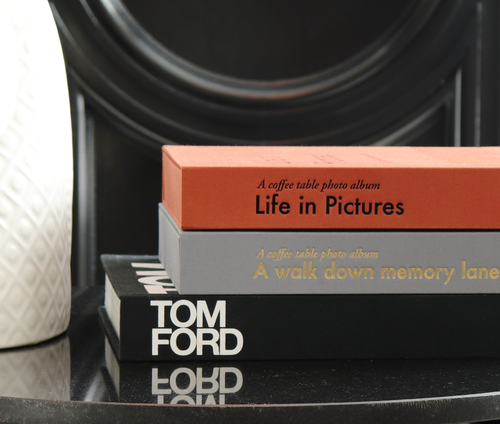 Fotoalbum LIFE IN PICTURES, oranje, Printworks