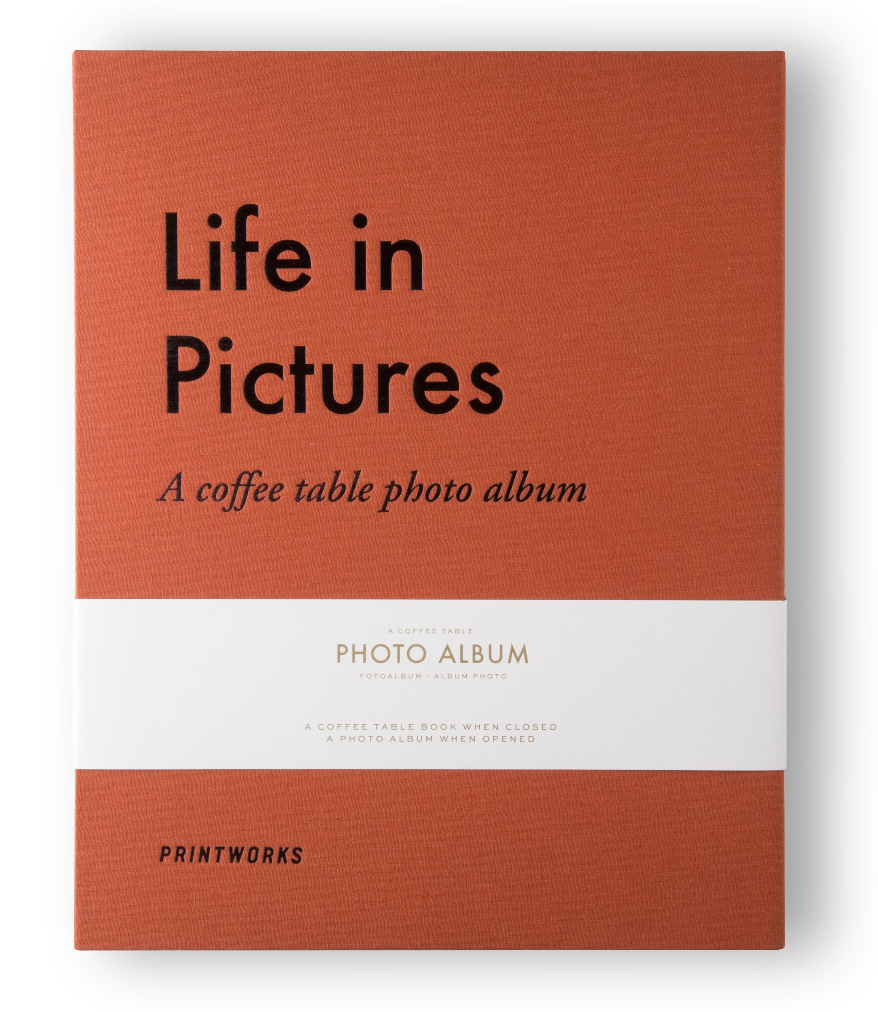 Fotoalbum LIFE IN PICTURES, oranje, Printworks